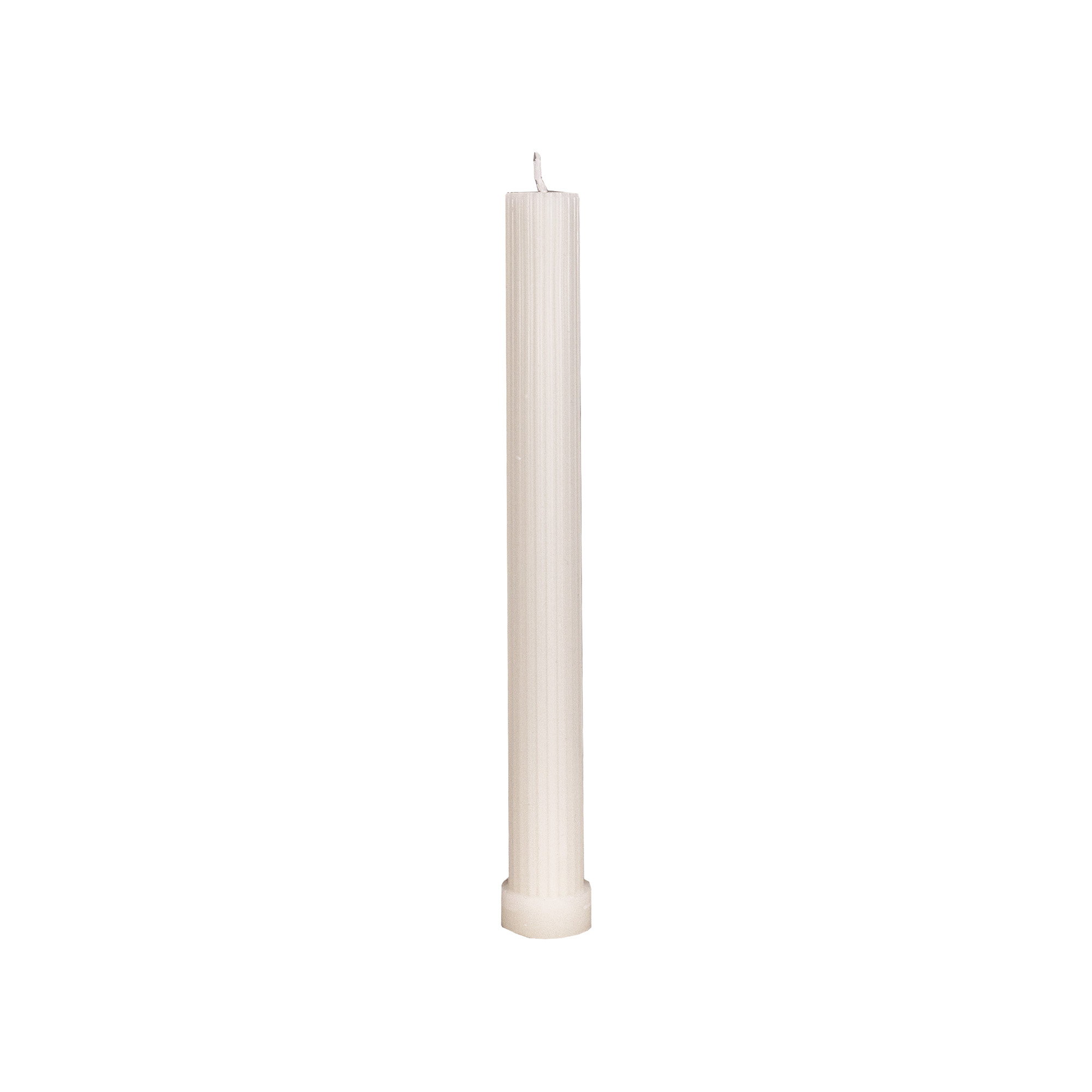 Ribbed candle,1 pcs